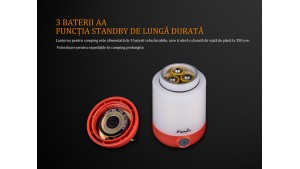 FENIX CL23 - Lanternă camping - 300 Lumeni - 20 metri - Roșu